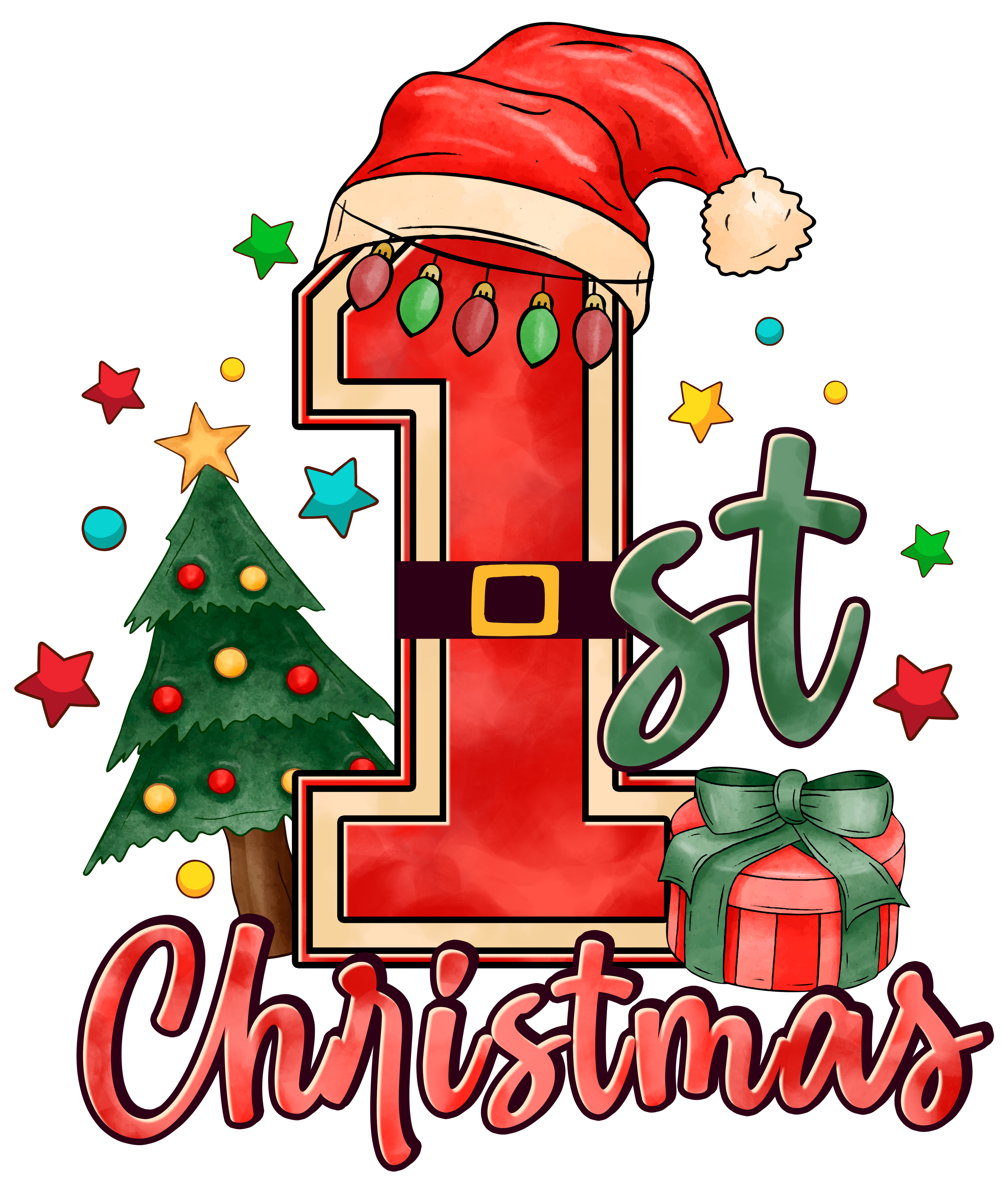 1st Christmas Shirt or Onesie Bodysuit